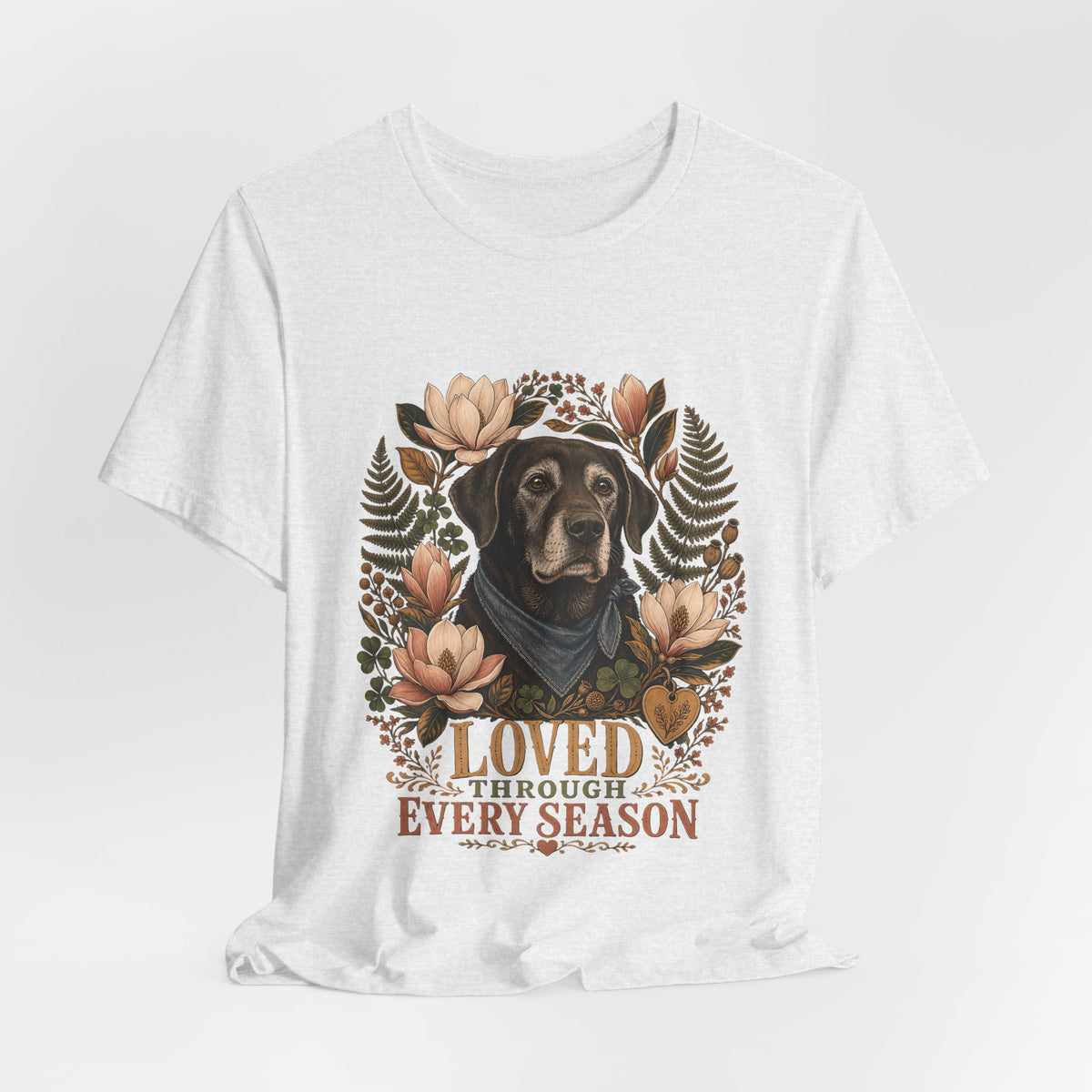 "Loved Through Every Season" Senior Dog T-Shirt — Sentimental Graphic Tee