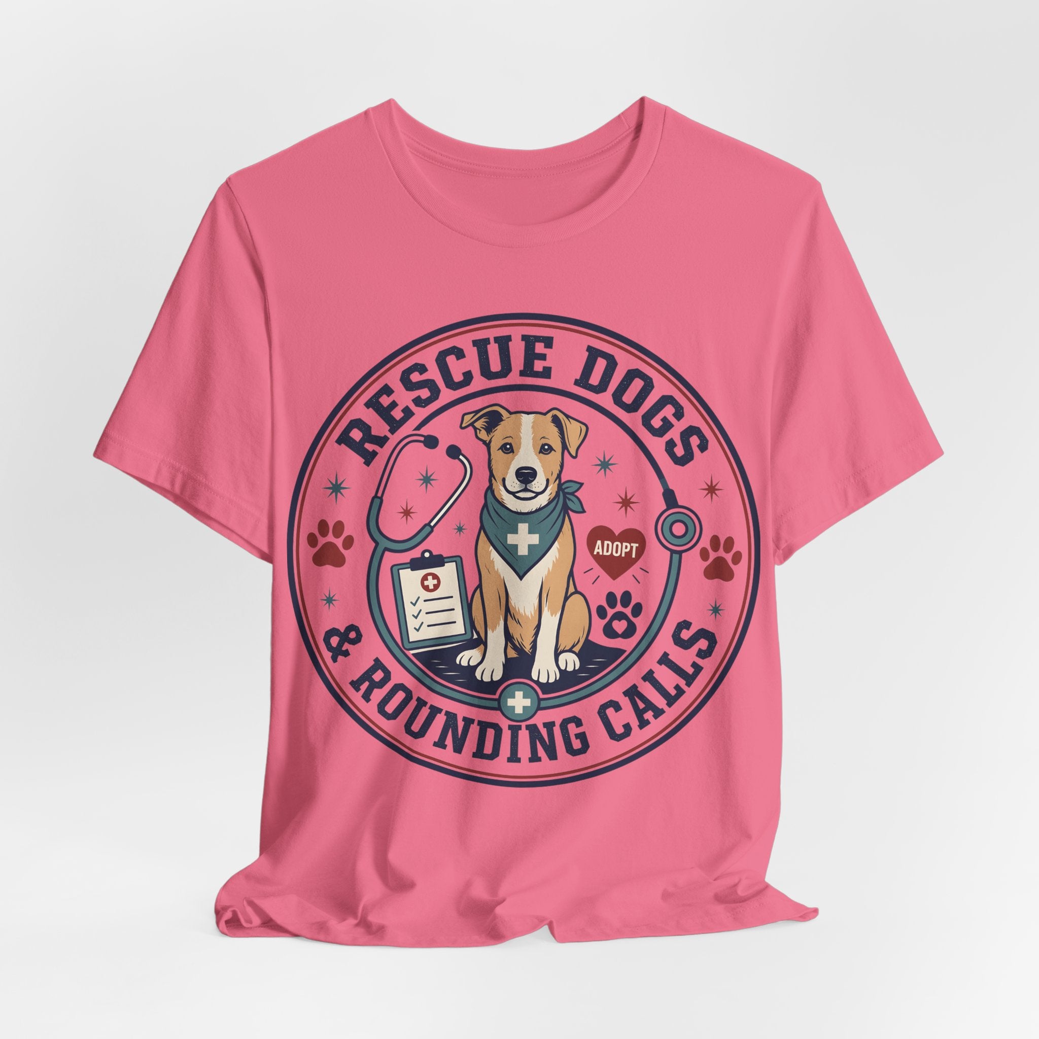 Rescue Dogs & Rounding Calls Tee — Veterinary Vet Tech Animal Rescue Shirt