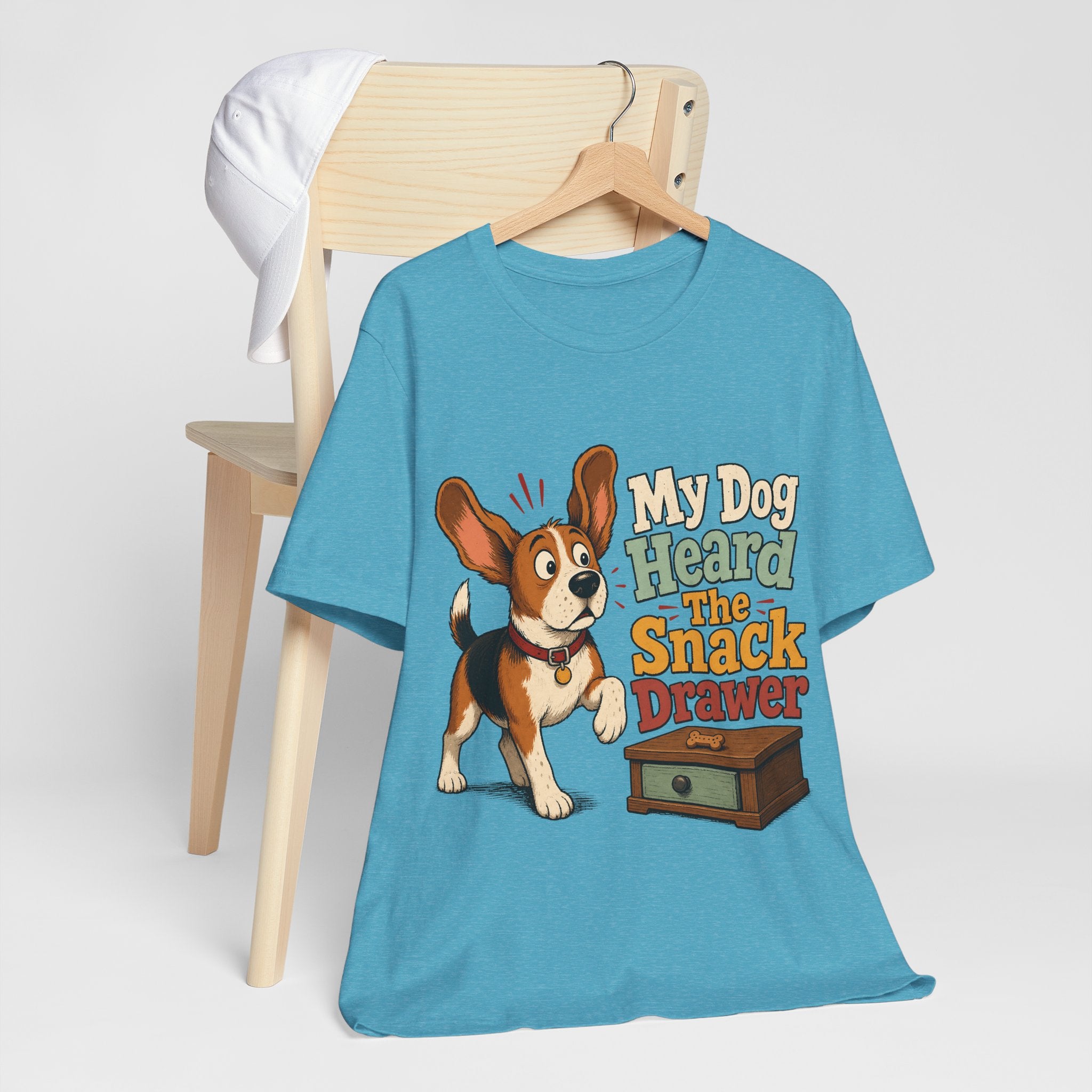 "My Dog Heard The Snack Drawer" Dog Lover T-Shirt — Funny Dog Graphic Tee