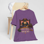 "On Call For Snacks" T-Shirt — Humorous Boxer Dog Graphic Tee