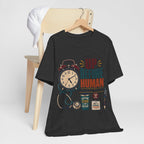 "Up Before Human" T-Shirt — Bold Retro Nurse Shift Graphic Tee