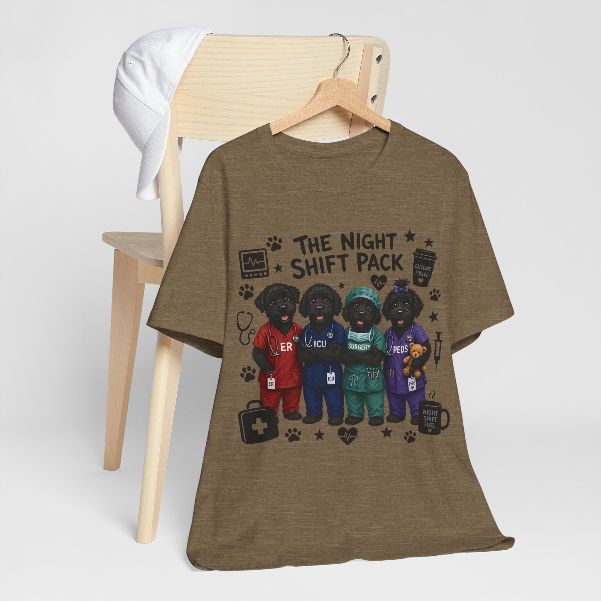 Night Shift Pack Nurses T-Shirt — Cute Team Scrubs Design for Healthcare Workers