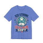 ICU Strong Dog Mom Tee - Nurse Dog Paw Rescue Shirt