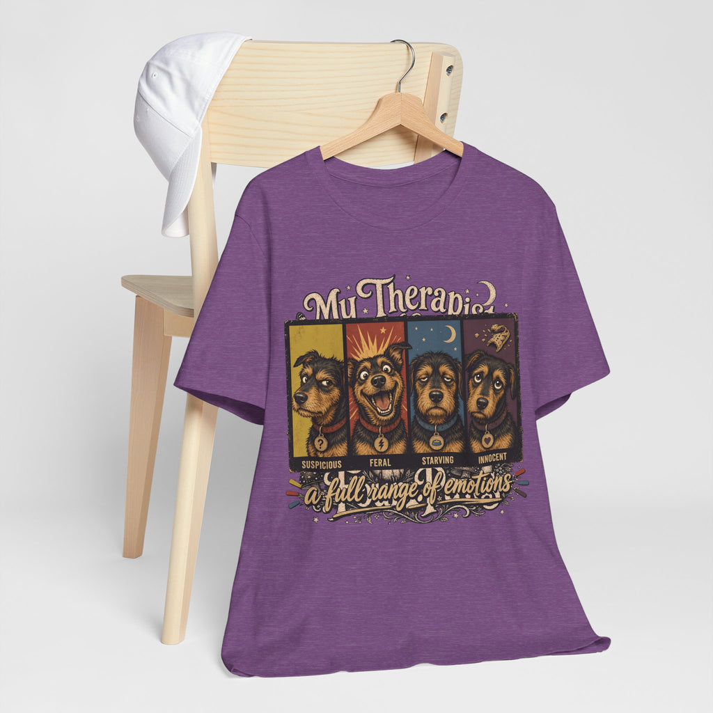 "A Full Range of Emotions" Dog T-Shirt — Funny Mood Chart Graphic Tee