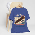 "My Bed Has A Dog-Shaped Reservation" Dog Lover T-Shirt — Funny Dog Graphic Tee