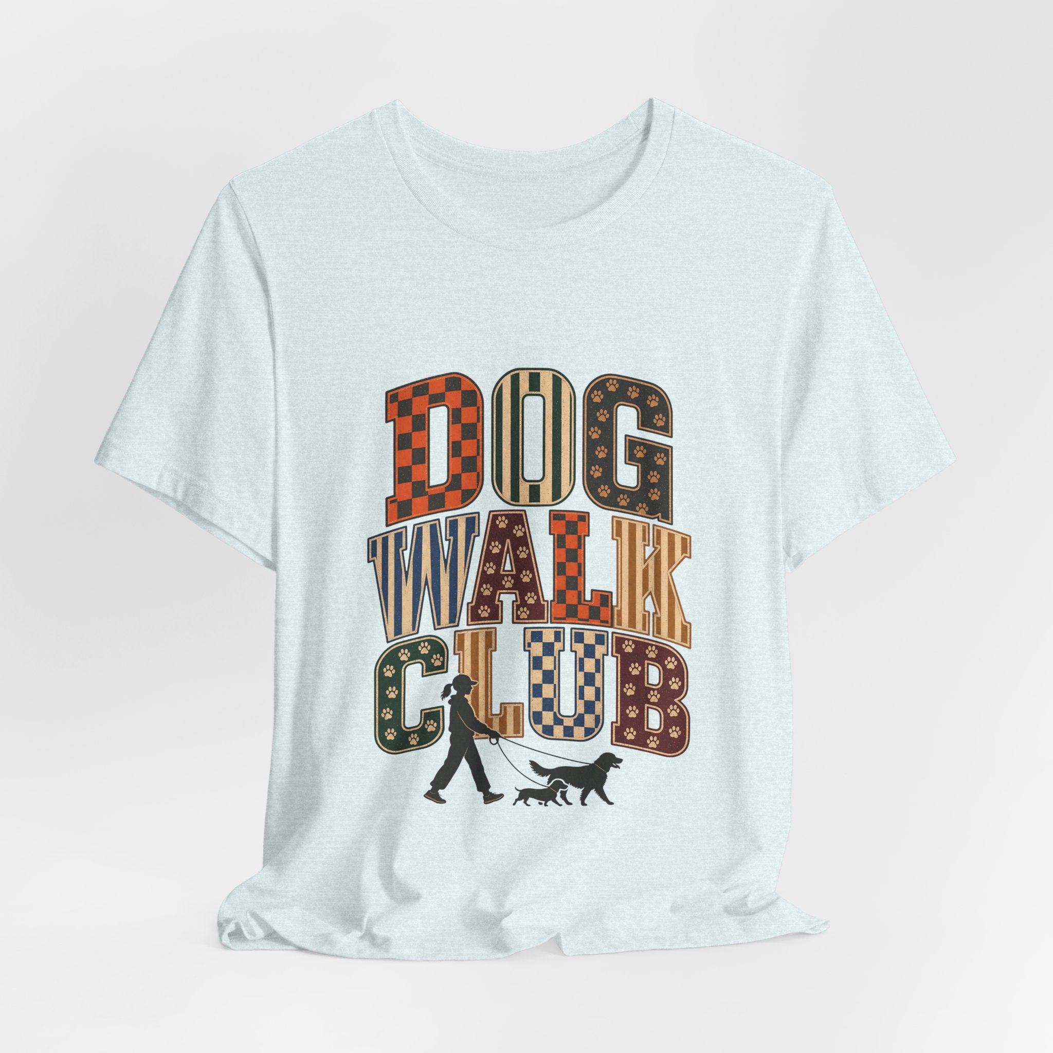 "Dog Walk Club" T-Shirt — Retro Dog Walker Graphic Tee