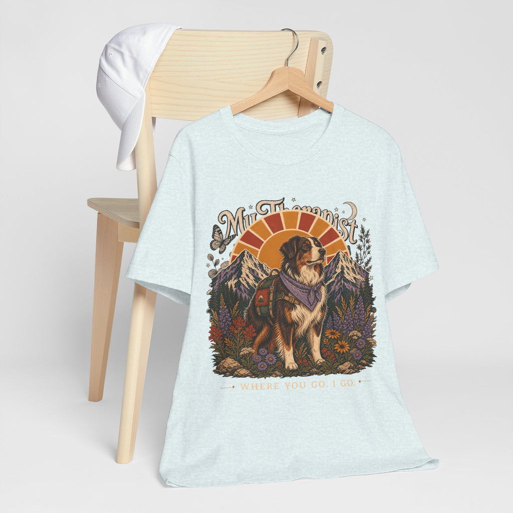 "Where You Go, I Go" Hiking Dog T-Shirt — Adventure Outdoor Graphic Tee