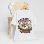 "Fast Feet Big Feelings" T-Shirt — Sporty Vintage Whippet Graphic Tee