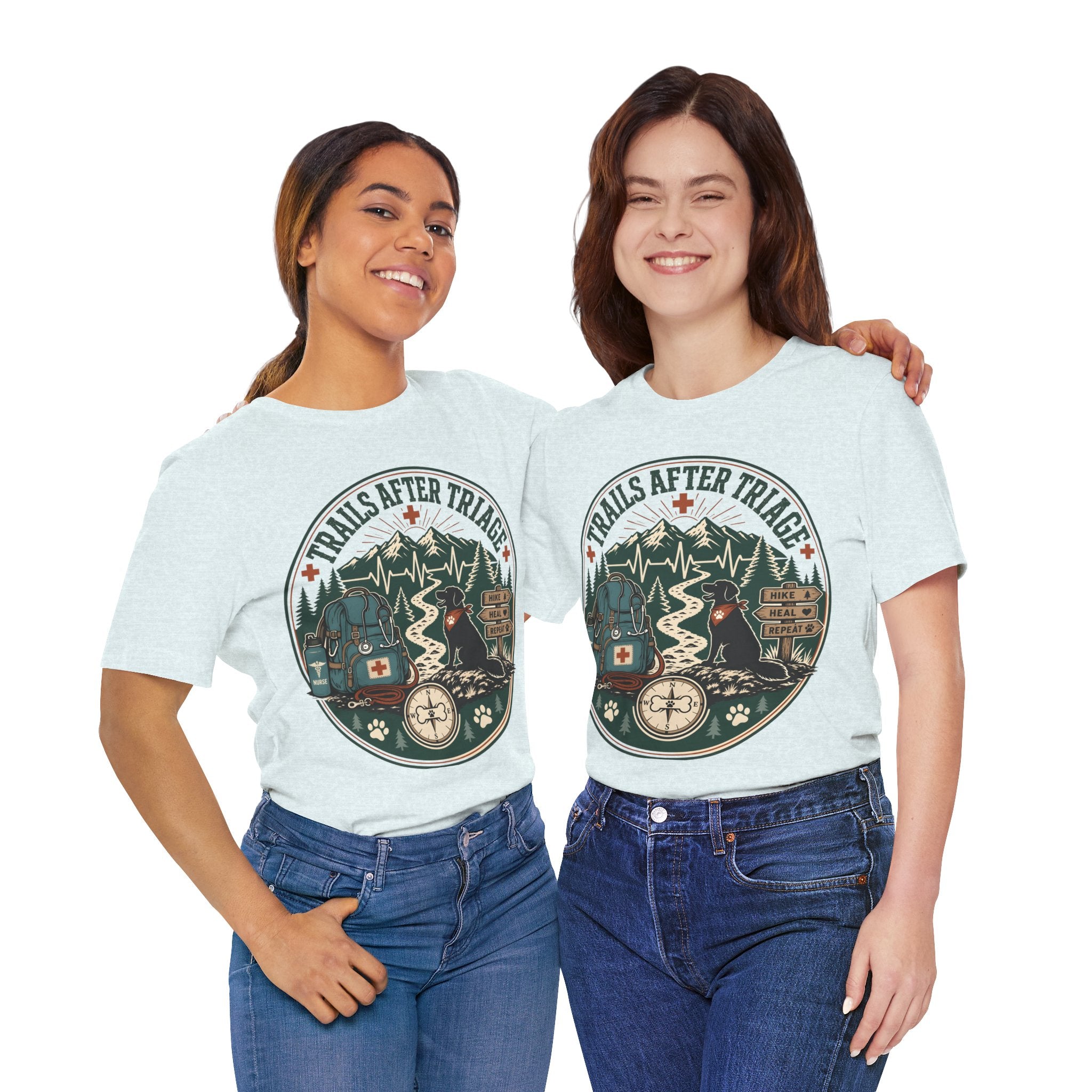 Trails After Triage Hiking Tee — Search & Rescue Outdoor Crew Shirt