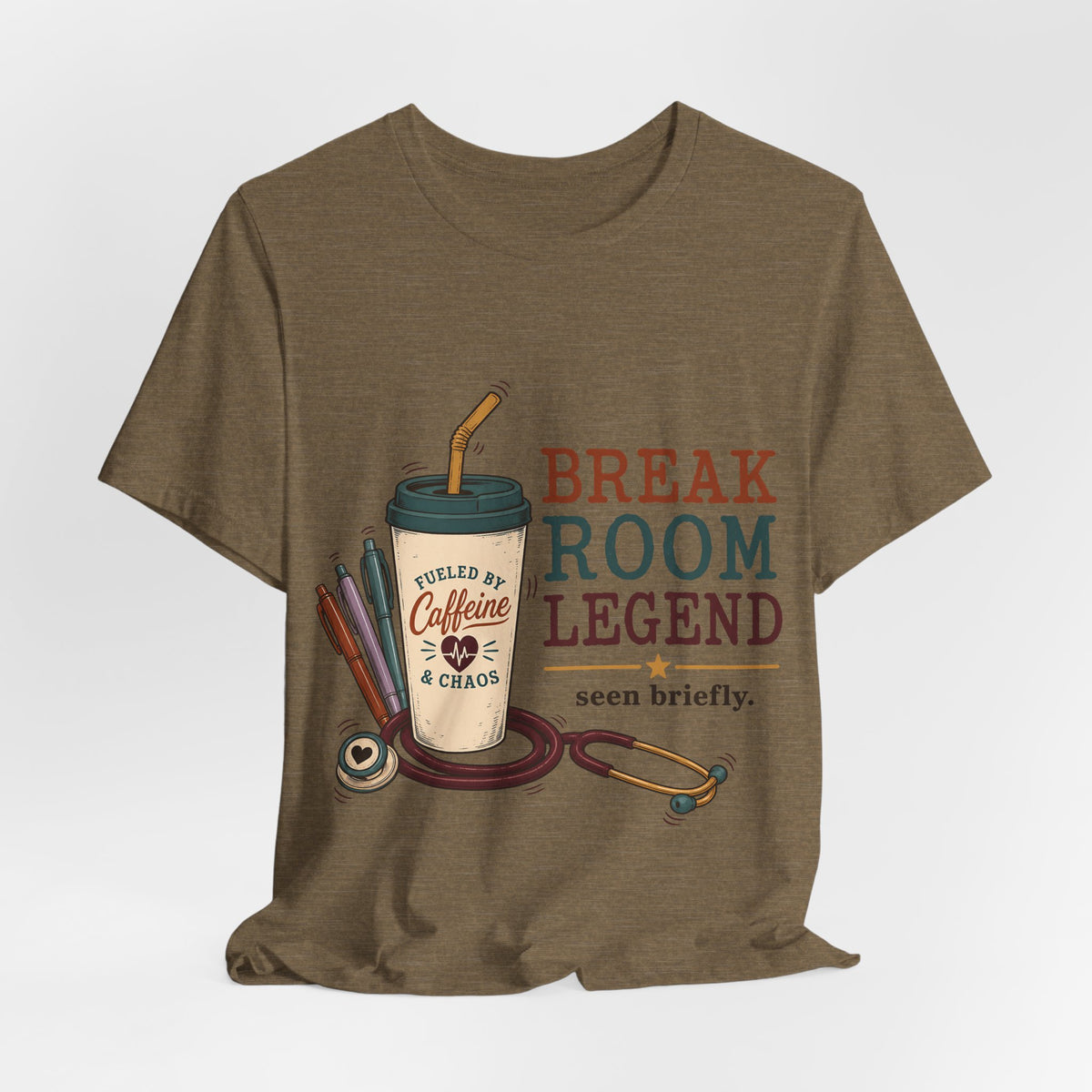 "Break Room Legend" Nurse T-Shirt — Funny Nurse Graphic Tee