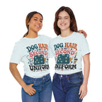 Dog Hair Is My Second Uniform T-Shirt – Funny Vet/Nurse Pet Lover Tee