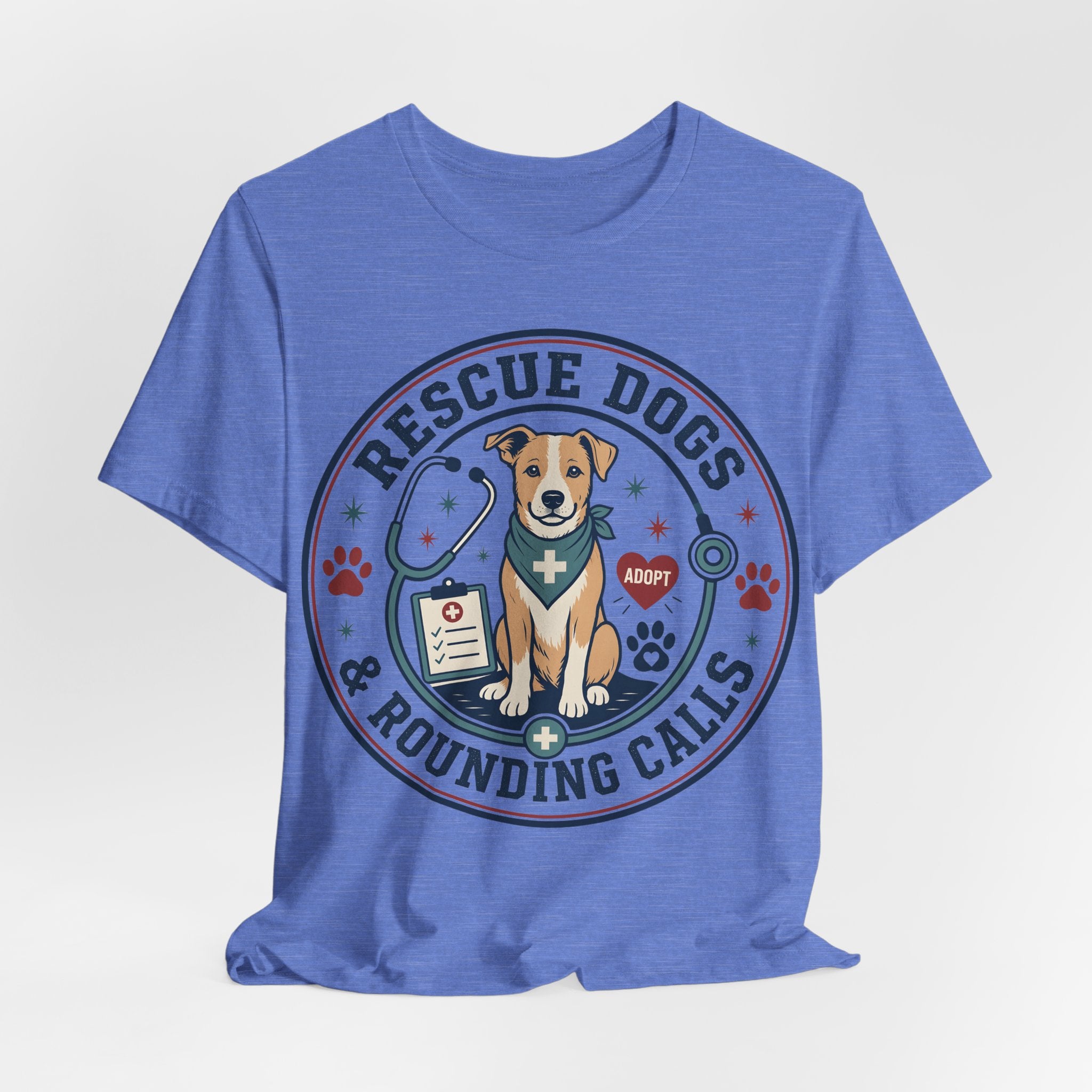 Rescue Dogs & Rounding Calls Tee — Veterinary Vet Tech Animal Rescue Shirt