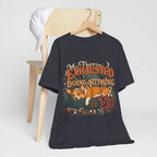 "Exhausted From Doing Nothing" Corgi T-Shirt — Funny Sleepy Dog Graphic Tee