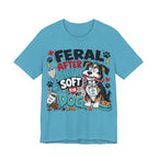 Dog Lover Nurse T-Shirt — "Feral After Shift, Soft for My Dog" Cute Veterinary Nurse Tee