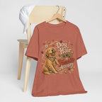 Dog Hair Is My Favorite Accessory T-Shirt — Cute Golden Retriever Tee for Dog Lovers