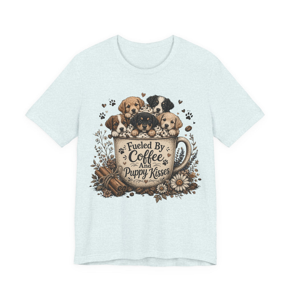 Fueled by Coffee and Puppy Kisses T-Shirt