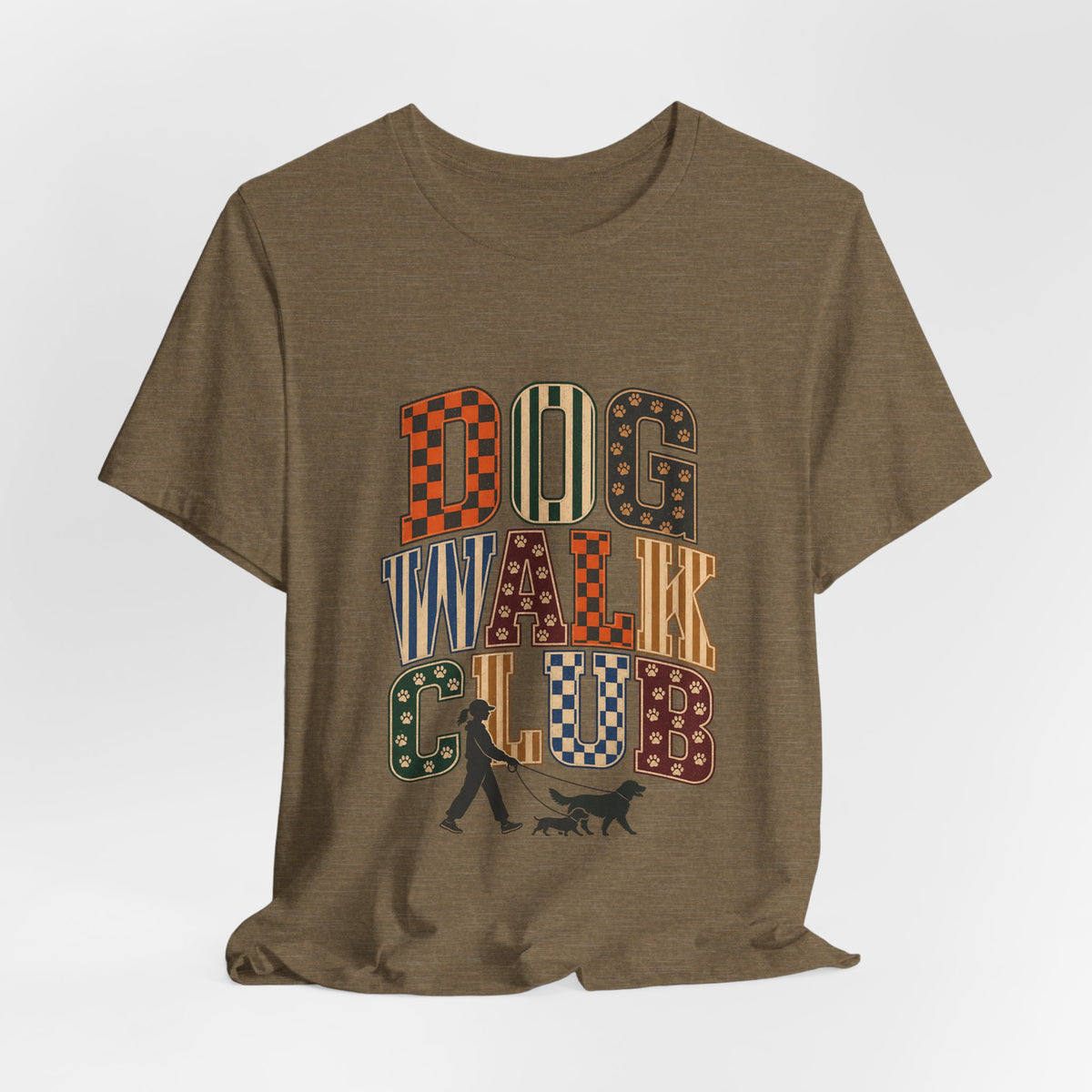 "Dog Walk Club" T-Shirt — Retro Dog Walker Graphic Tee