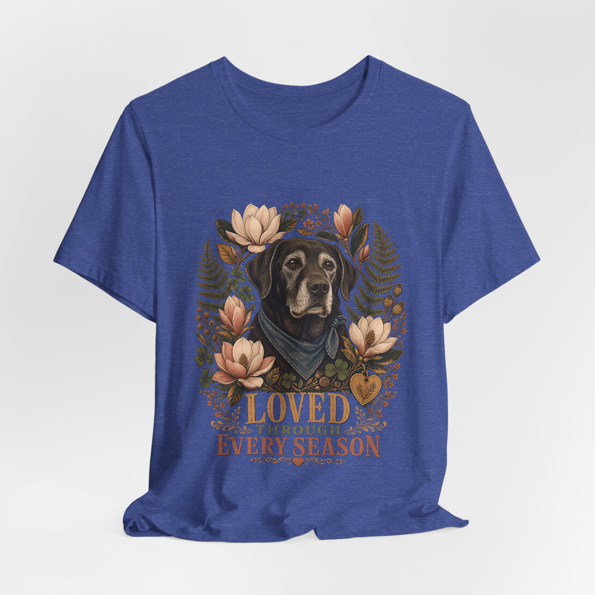 "Loved Through Every Season" Senior Dog T-Shirt — Sentimental Graphic Tee
