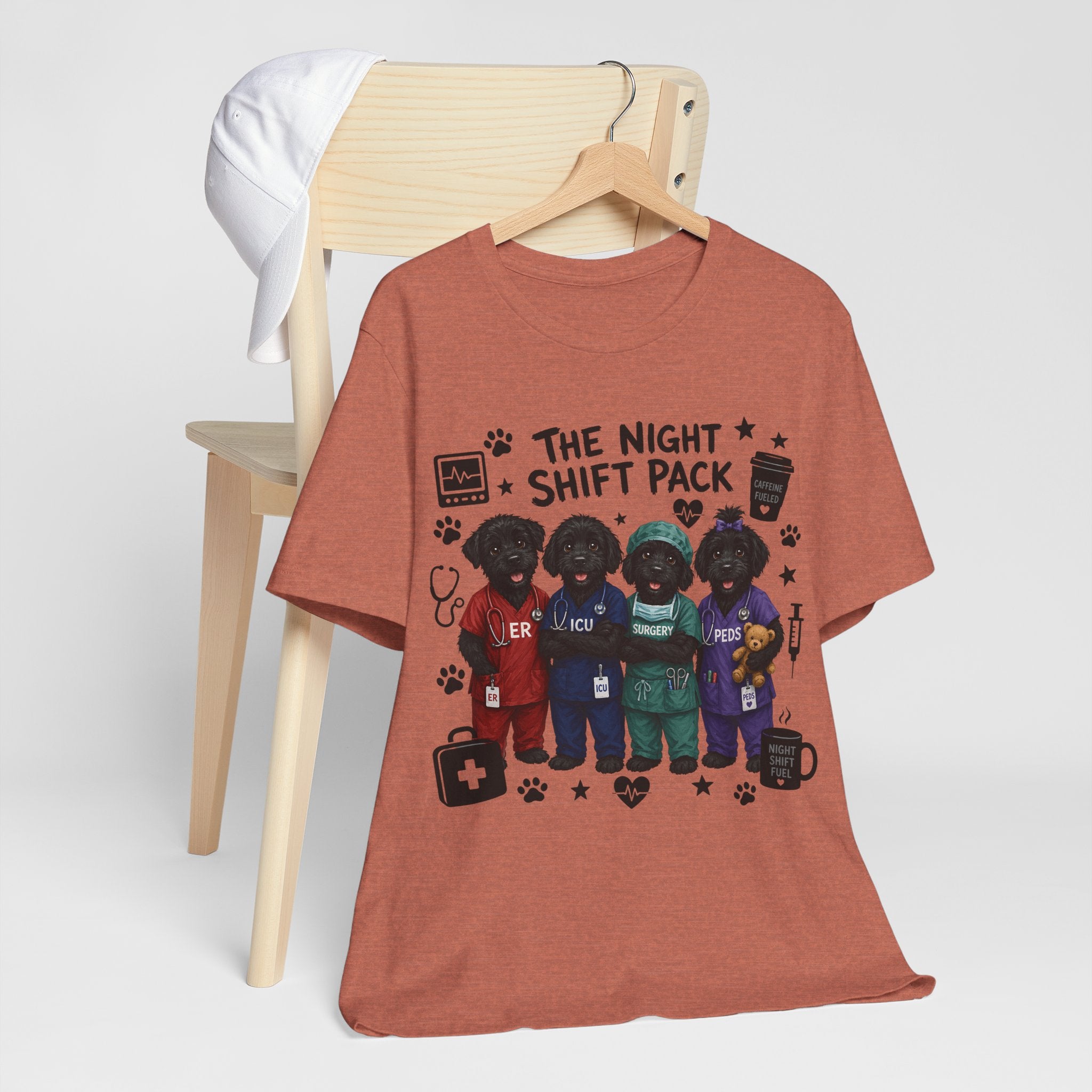Night Shift Pack Nurses T-Shirt — Cute Team Scrubs Design for Healthcare Workers