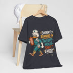"Currently Running On Twelve-Hour Shift Energy" Nurse T-Shirt — Funny Nurse Graphic Tee