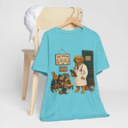 Dog Doctor Tee — Vintage Veterinary Illustration T-Shirt (The Doctor Will See You Now)