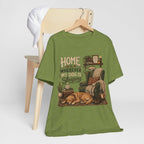 Dog Lover T‑Shirt — "Home Is Wherever My Dog Is Sleeping" Cozy Rustic Tee