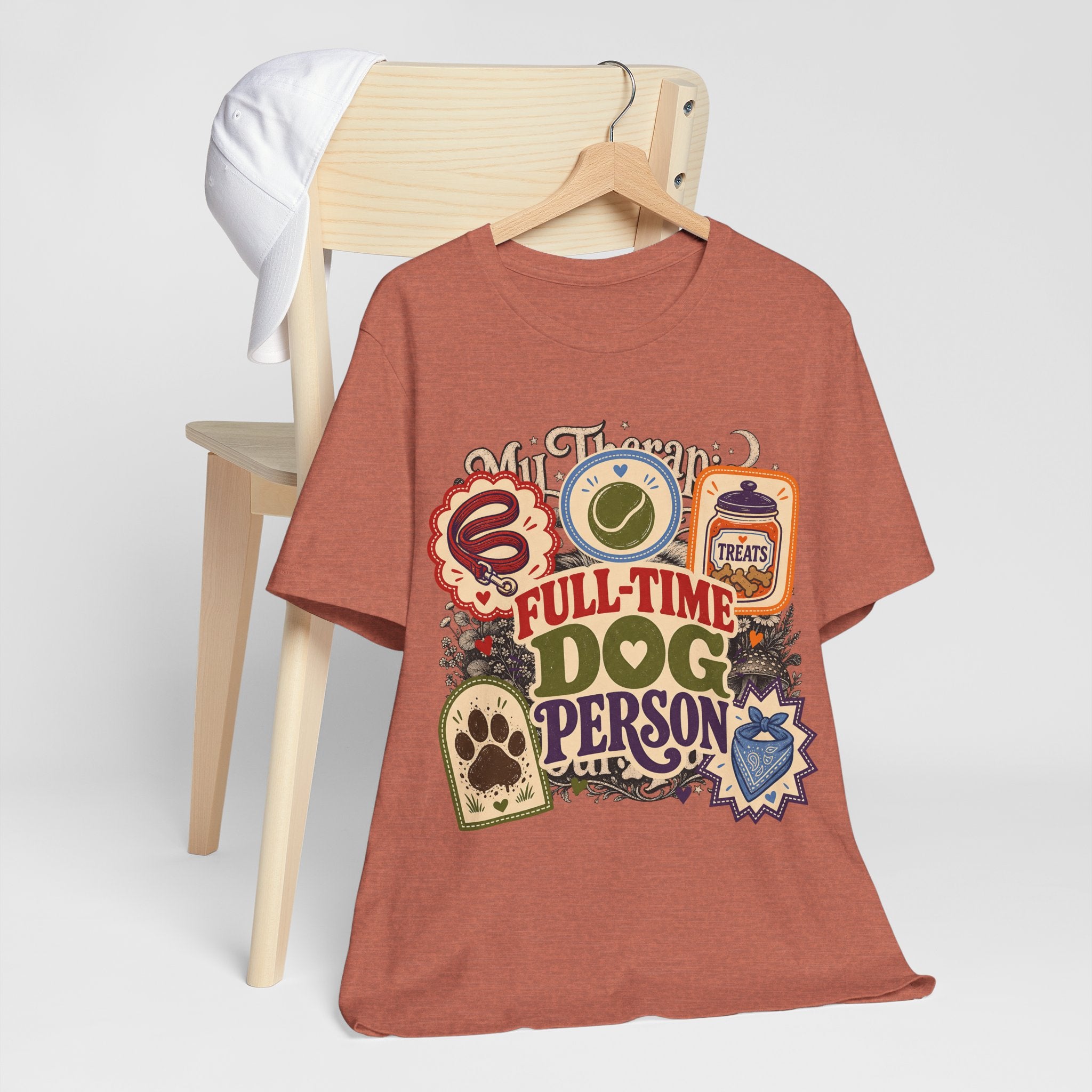 "Full-Time Dog Person" T-Shirt — Funny Dog Lover Graphic Tee
