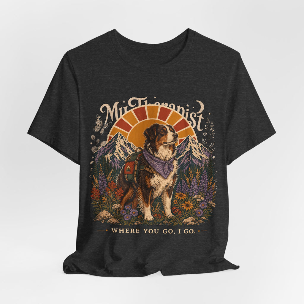 "Where You Go, I Go" Hiking Dog T-Shirt — Adventure Outdoor Graphic Tee