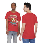 Healing Humans, Spoiling Dogs T‑Shirt — Cute Veterinary Nurse Dog Mom Tee