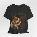 "Devoted To The Dog Who Chose Me" Dog Lover T-Shirt — Dog Mom Graphic Tee