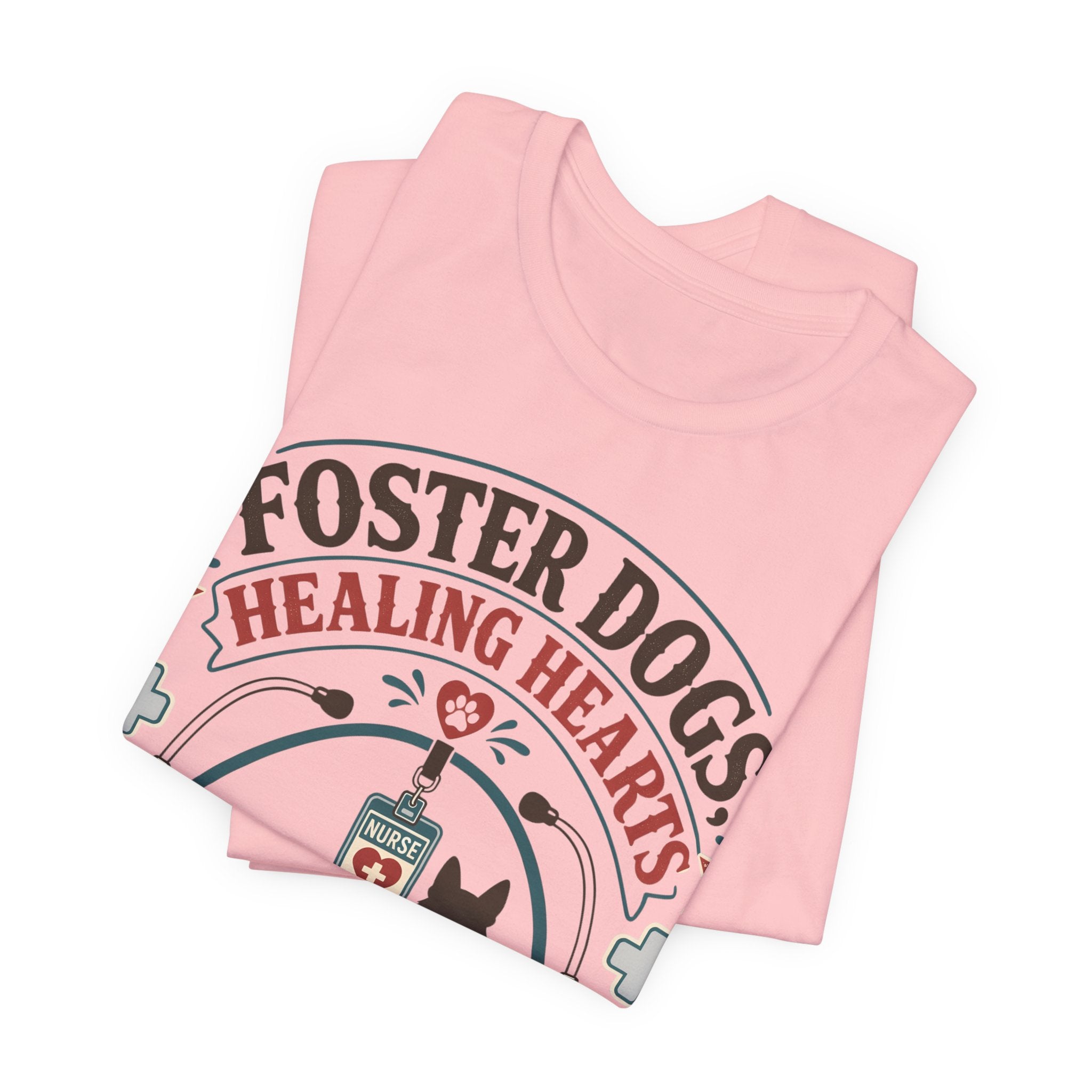 Foster Dogs Healing Hearts T‑Shirt — Rescue Dog Lover Tee
