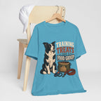 "Training Treats Are A Food Group" Dog Lover T-Shirt — Funny Dog Graphic Tee