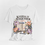 "Keeping It Together Mostly" — Botanical Nurse T-Shirt