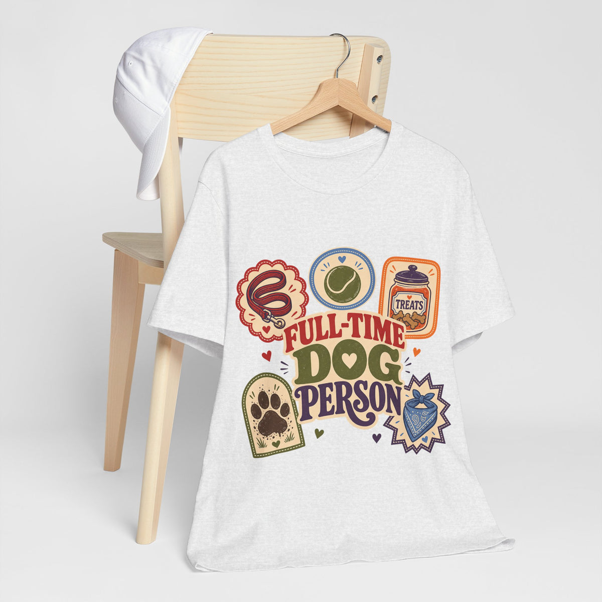 "Full-Time Dog Person" T-Shirt — Funny Dog Lover Graphic Tee