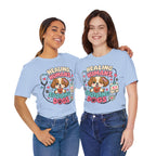 Healing Humans, Spoiling Dogs T‑Shirt — Cute Veterinary Nurse Dog Mom Tee