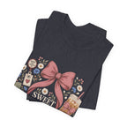 "Sweet Enough to Care, Tired Enough to Leave" — Feminine Nurse T-Shirt