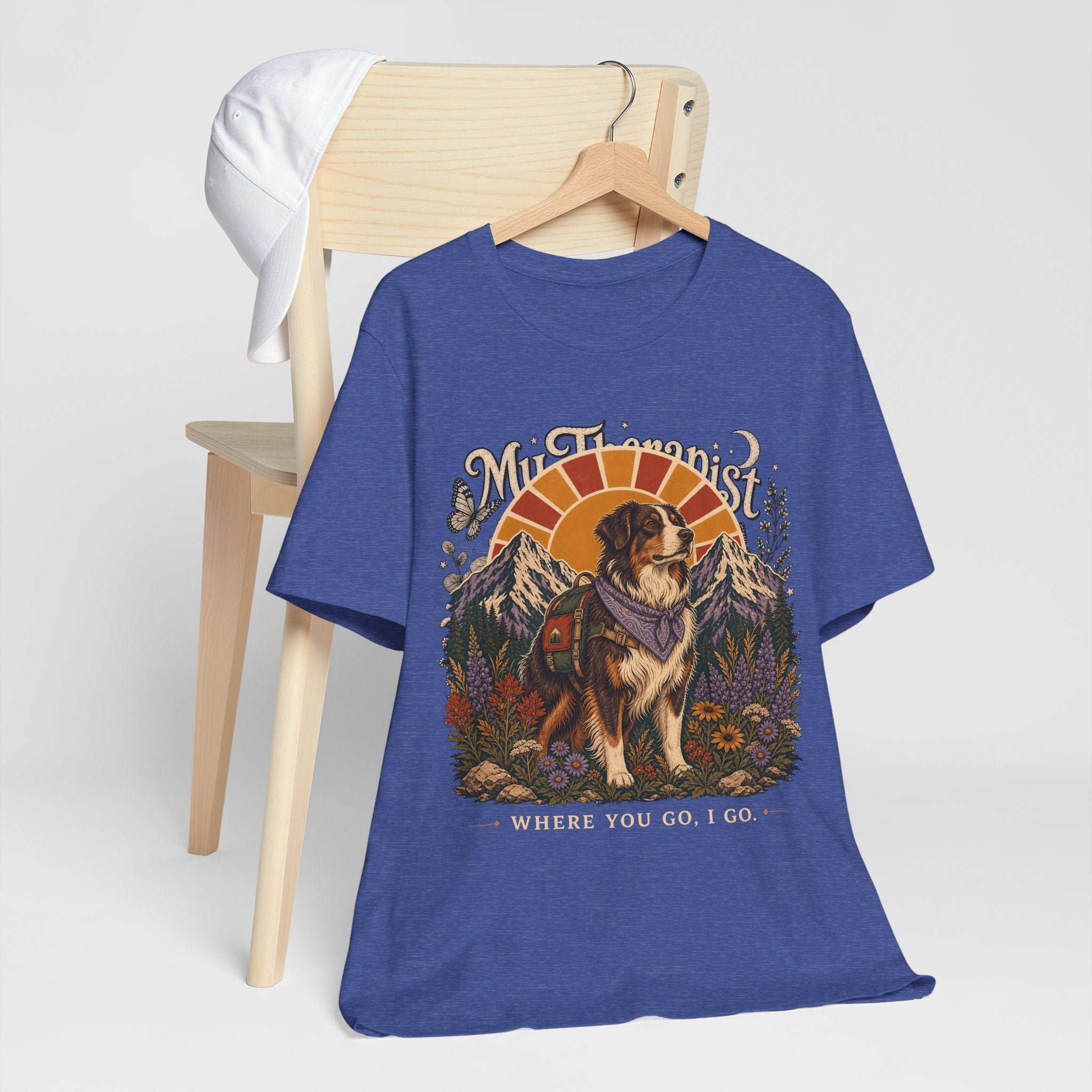 "Where You Go, I Go" Hiking Dog T-Shirt — Adventure Outdoor Graphic Tee