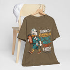 "Currently Running On Twelve-Hour Shift Energy" Nurse T-Shirt — Funny Nurse Graphic Tee