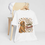 Dog Hair Is My Favorite Accessory T-Shirt — Cute Golden Retriever Tee for Dog Lovers