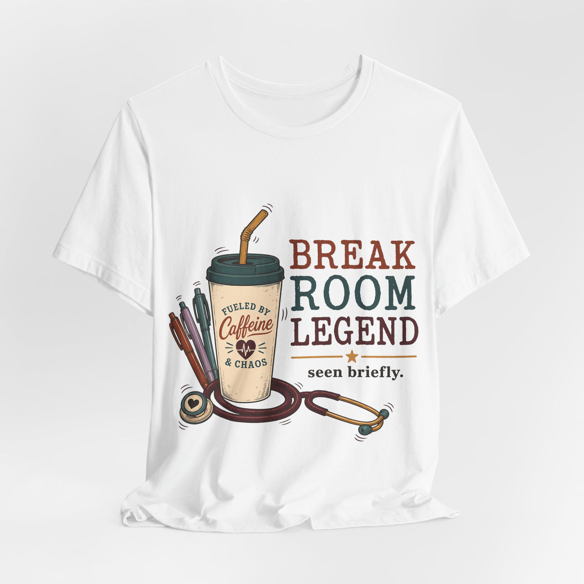 "Break Room Legend" Nurse T-Shirt — Funny Nurse Graphic Tee