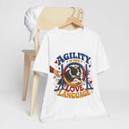 "Agility Is Our Love Language" Dog Lover T-Shirt — Agility Dog Graphic Tee
