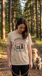 Foster Dogs Healing Hearts T‑Shirt — Rescue Dog Lover Tee