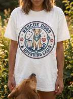 Rescue Dogs & Rounding Calls Tee — Veterinary Vet Tech Animal Rescue Shirt