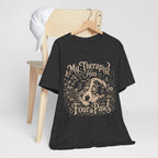 Dog Lover T-Shirt — "My Therapist Has Four Paws" Graphic Tee