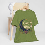 "Care After Dark" Night Shift Nurse T-Shirt — Celestial Nurse Graphic Tee