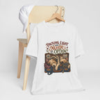"Packing Light Was Never An Option" T-Shirt — Whimsical Travel Dog Graphic Tee