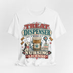 Treat Dispenser Nursing License Tee — Nurse Dog Mom T-Shirt