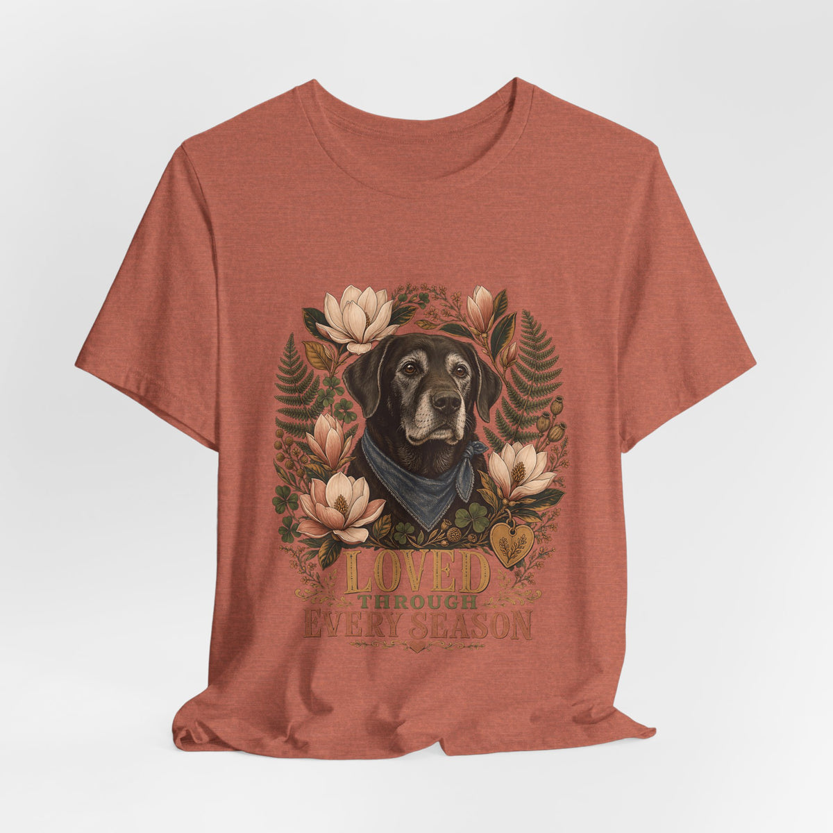 "Loved Through Every Season" Senior Dog T-Shirt — Sentimental Graphic Tee