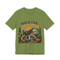 "Walk Far. Snack Often." — Hiking Dog Lover T-Shirt