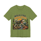 "Walk Far. Snack Often." — Hiking Dog Lover T-Shirt